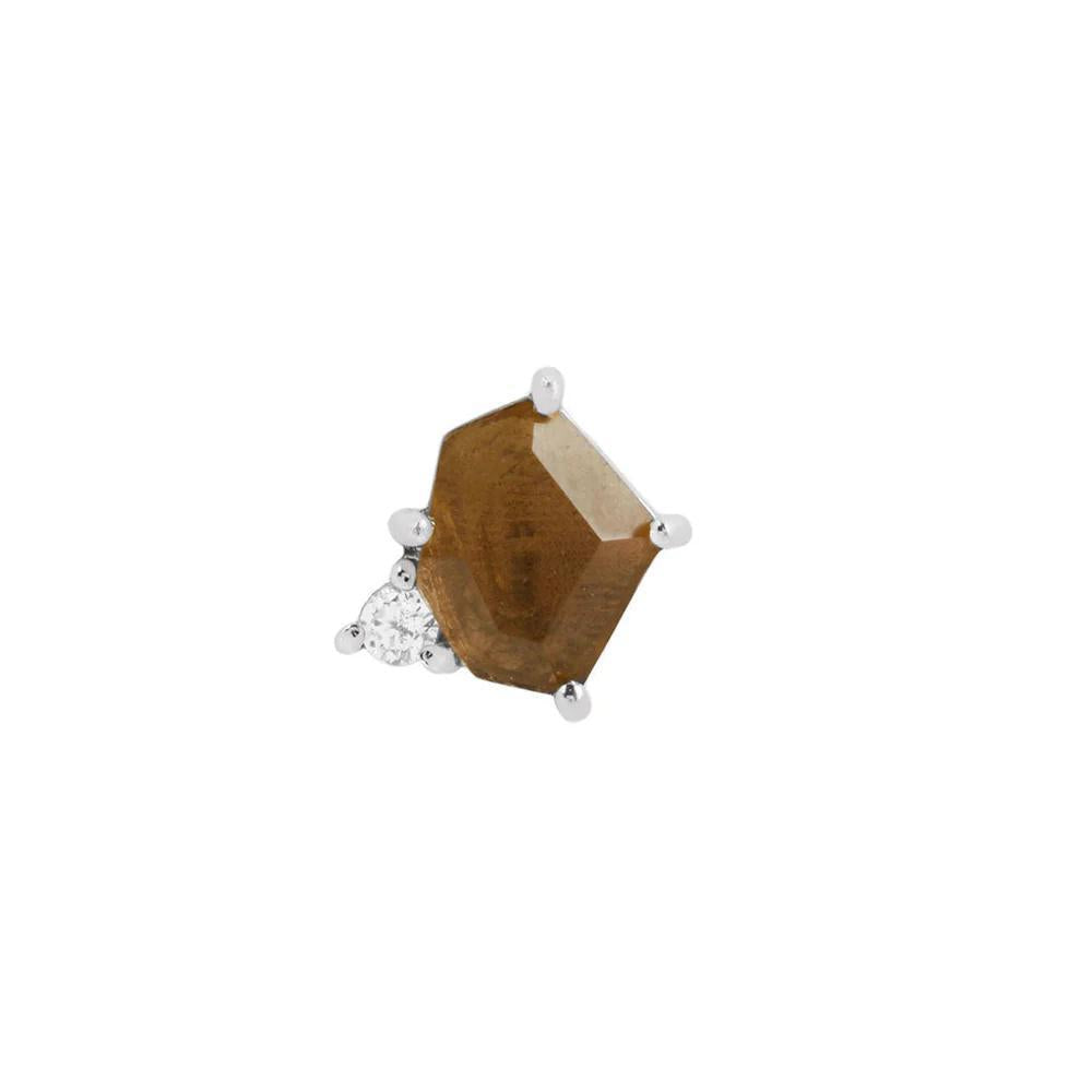 Buddha | 14k gold | Elicit | Smoky Quartz + CZ