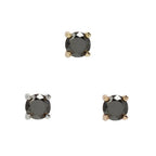 Buddha | 14k gold | Prong | Black Diamond