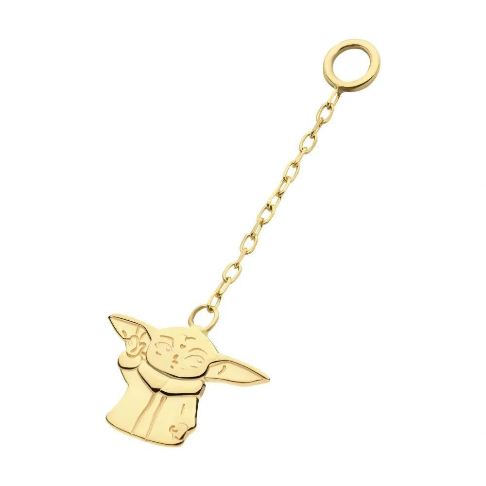 Invictus | 14k gold | Star Wars | Grogu Dangle Charm