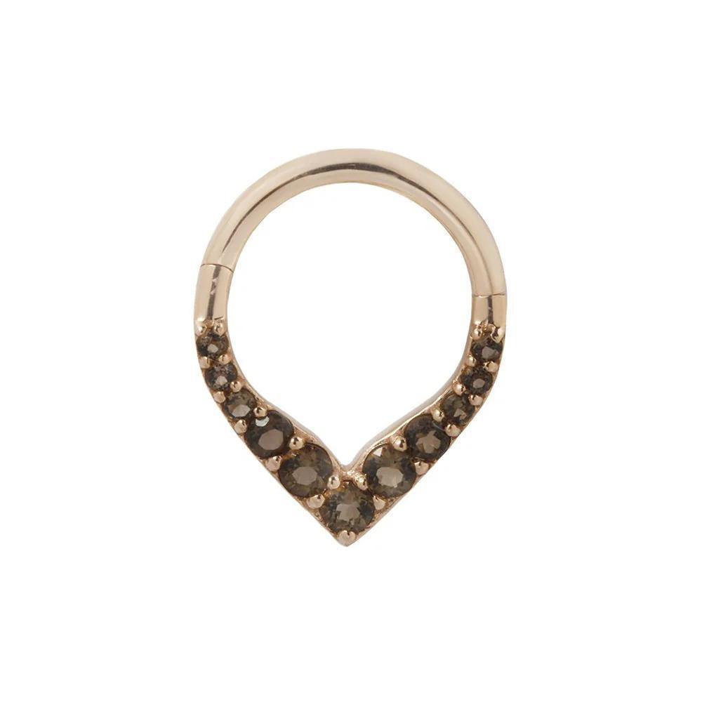 Buddha | 14k gold | Rise + Shine | Smoky Quartz