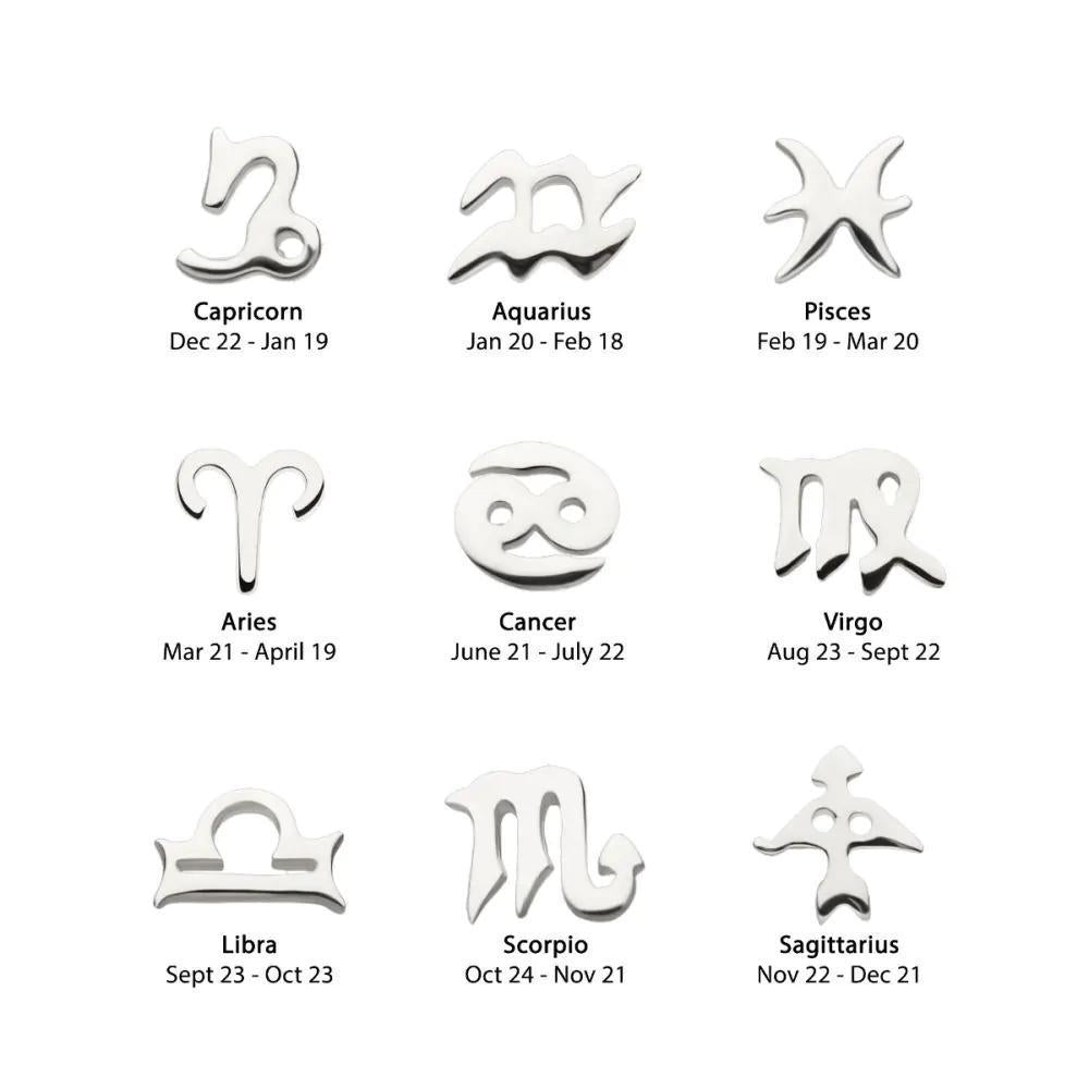 Invictus | 14k white gold | Zodiac Signs