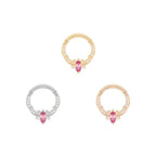 Buddha | 14k gold | Coterie | Pink Tourmaline