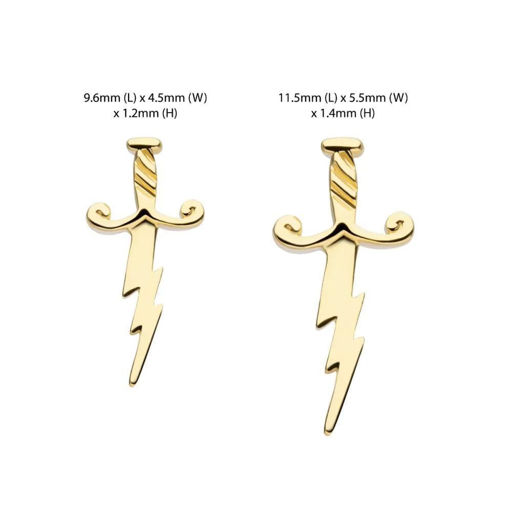 Invictus | 14k gold | Lightning Dagger