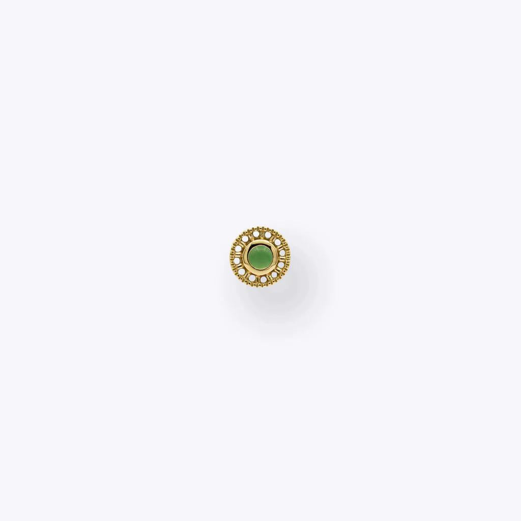 Tether | 14k gold | Omega 12 | Chrysoprase