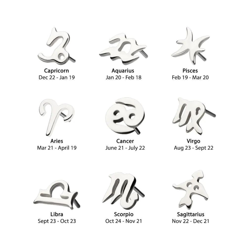 Invictus | 14k white gold | Zodiac Signs