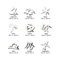 Invictus | 14k white gold | Zodiac Signs