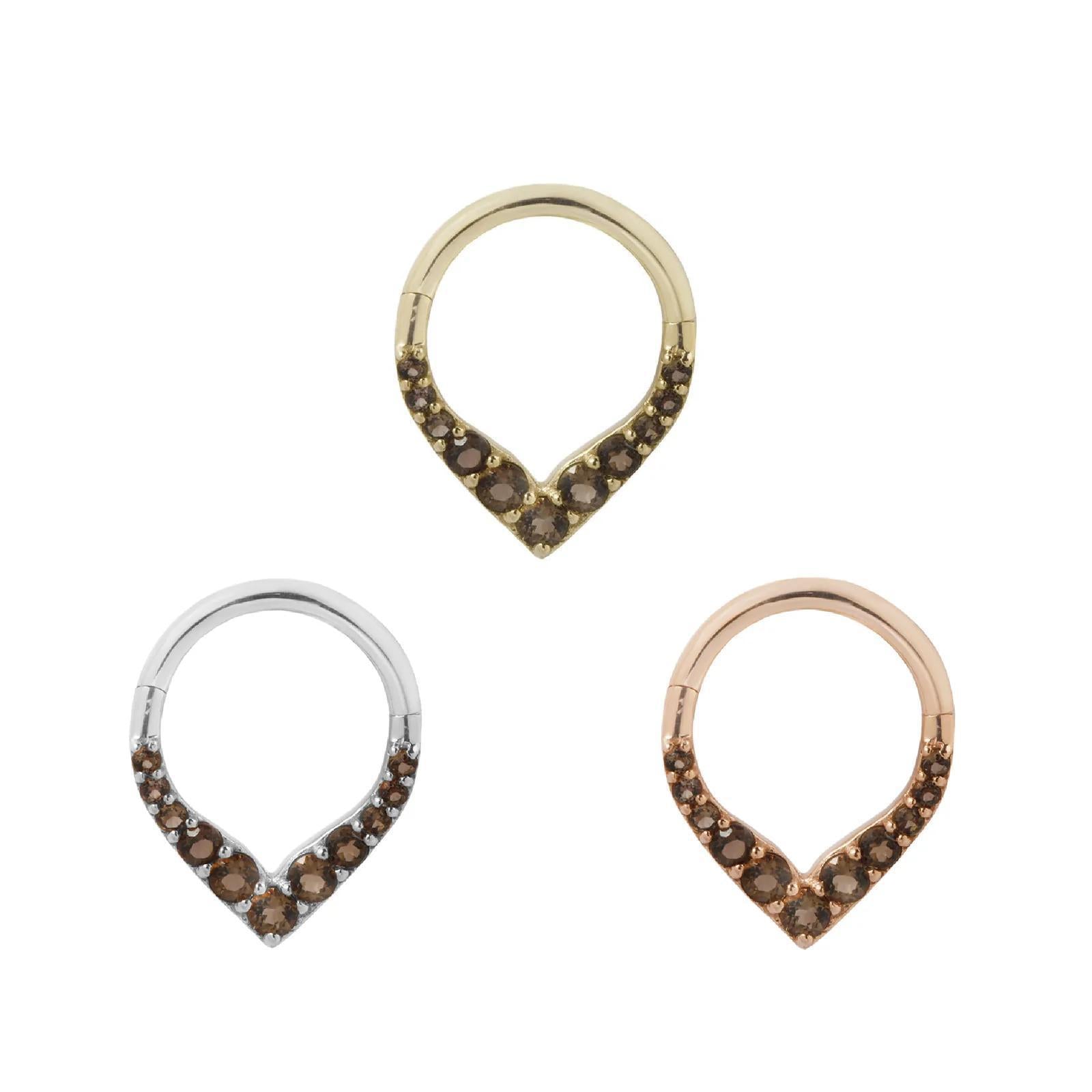 Buddha | 14k gold | Rise + Shine | Smoky Quartz