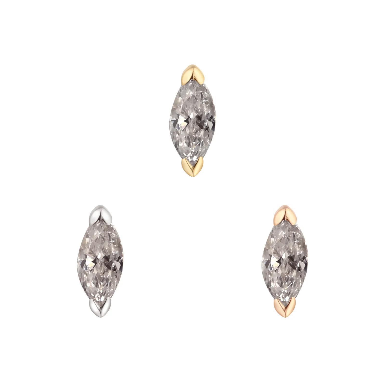 Buddha | 14k gold | Zuri | Grey Diamond