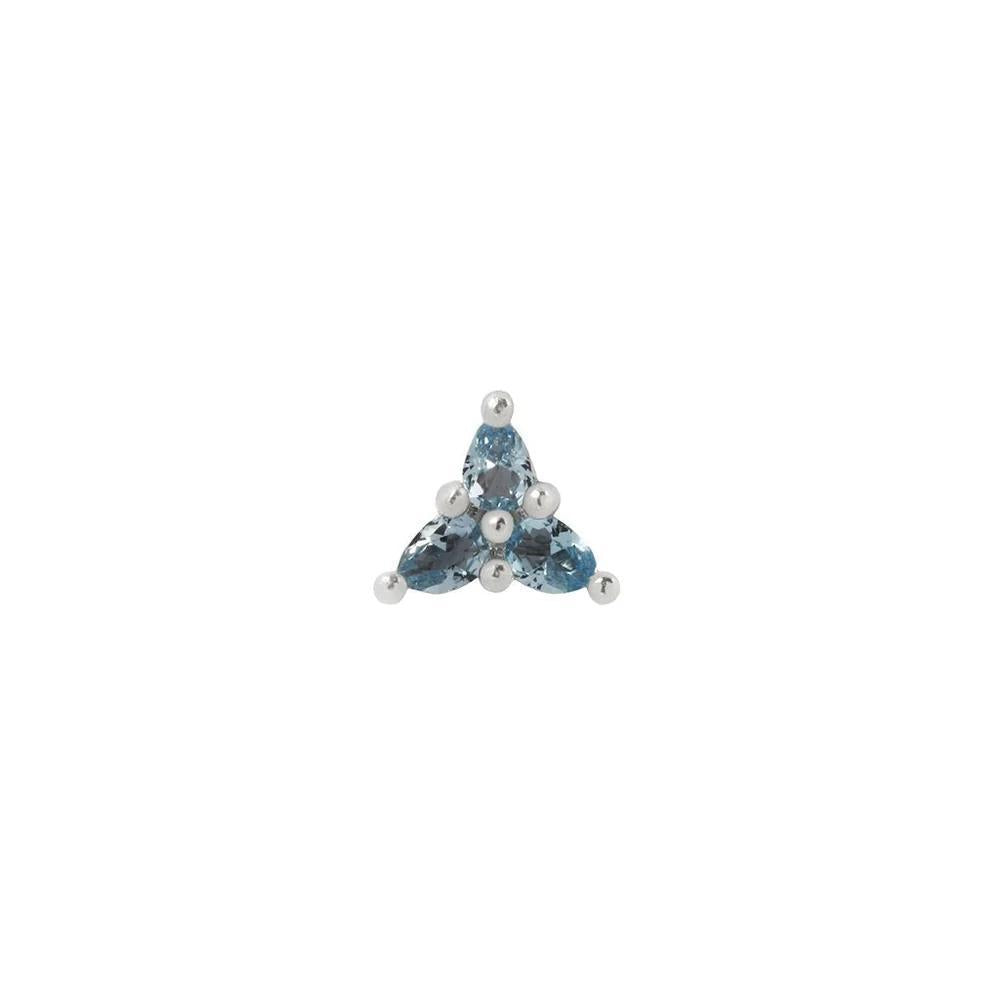 Buddha | 14k gold | 3 Little Pears | London Blue Topaz