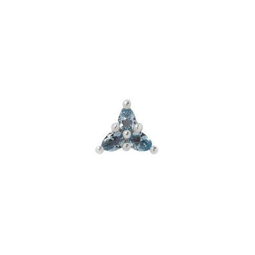 Buddha | 14k gold | 3 Little Pears | London Blue Topaz