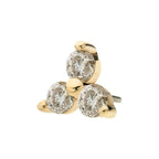Invictus | 14k gold | Pronged Trinity | Lab-Grown Diamond