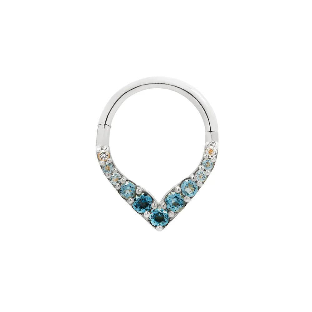 Buddha | 14k gold | Rise + Shine | London Blue Topaz Ombré