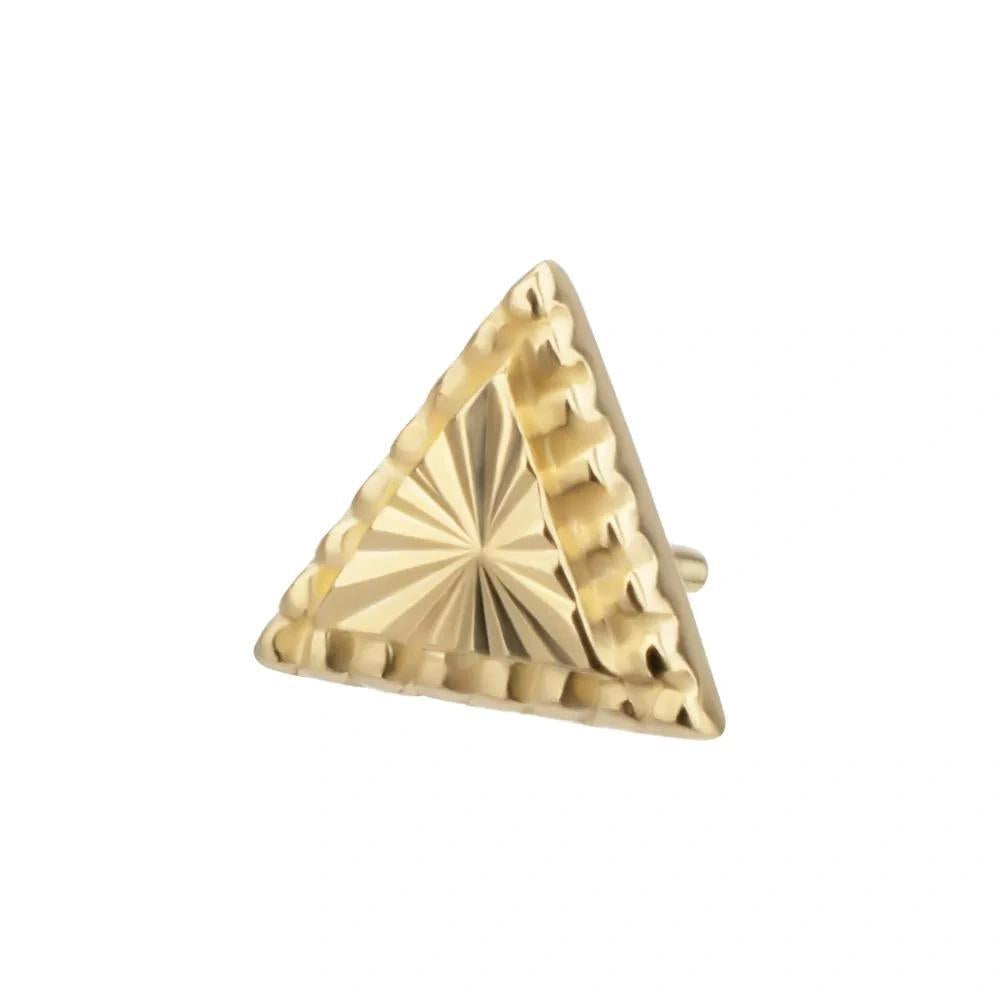 Invictus | 14k gold | Corrugated Triangle