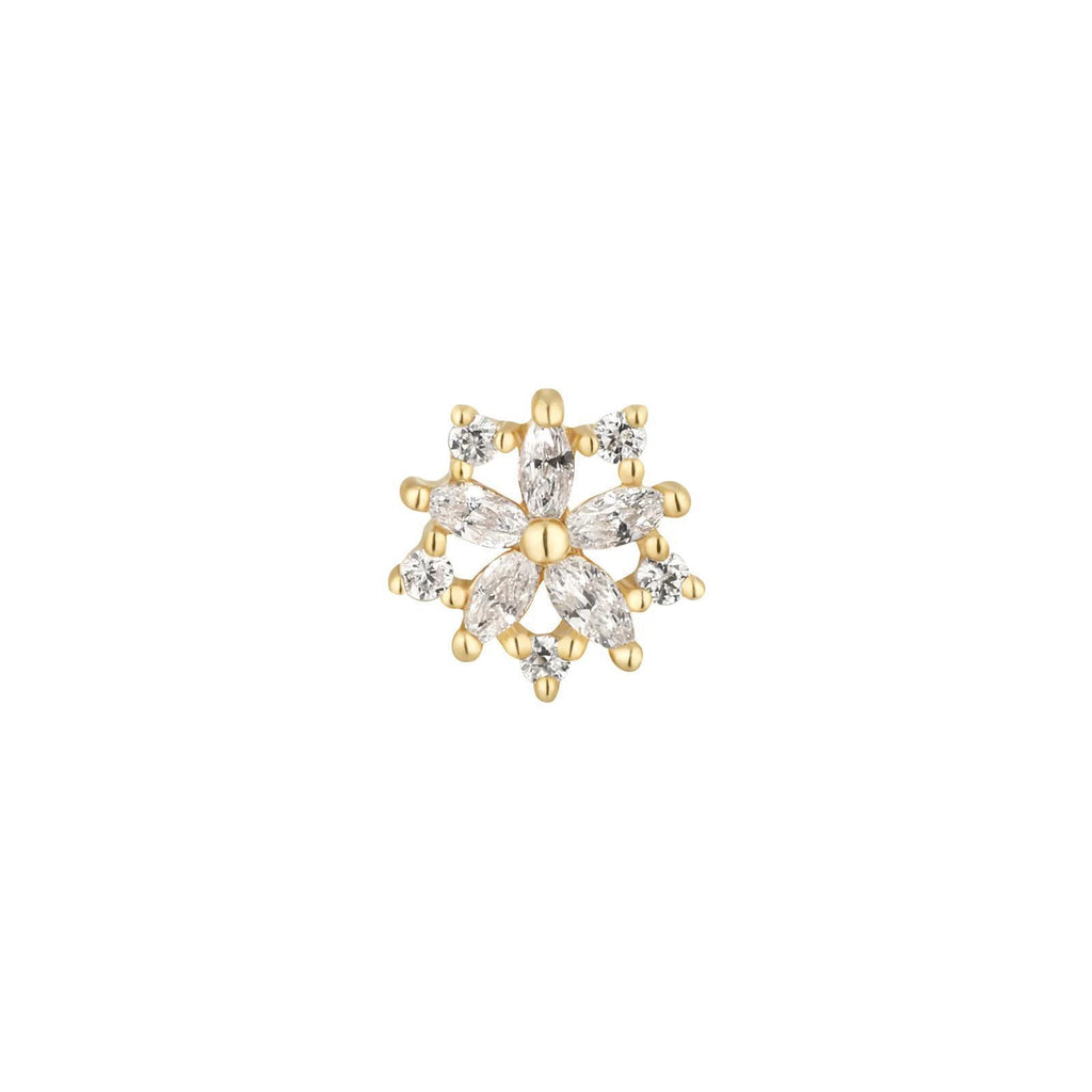 Buddha | 14k gold | Luminescent | Clear CZ