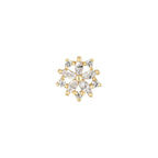 Buddha | 14k gold | Luminescent | Clear CZ