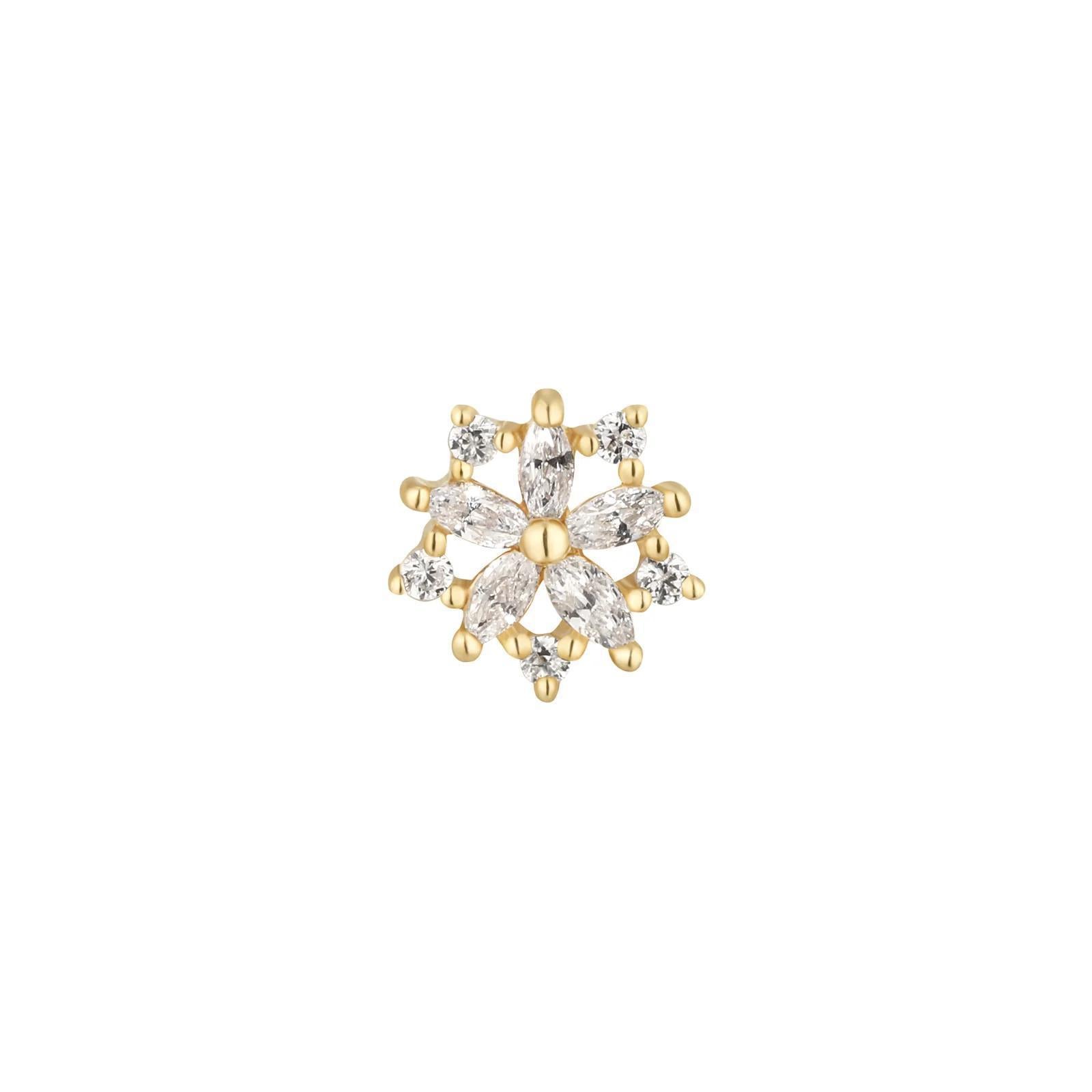 Buddha | 14k gold | Luminescent | Clear CZ