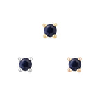 Buddha | 14k gold | Prong | Blue Sapphire