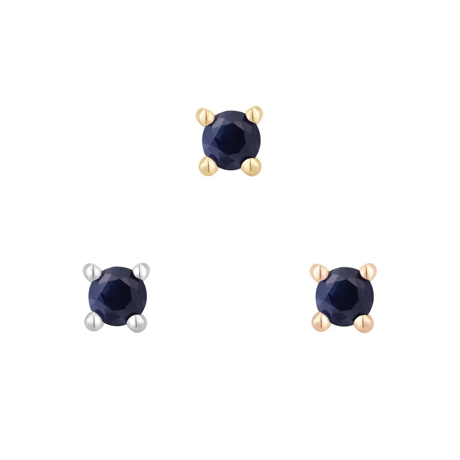 Buddha | 14k gold | Prong | Blue Sapphire