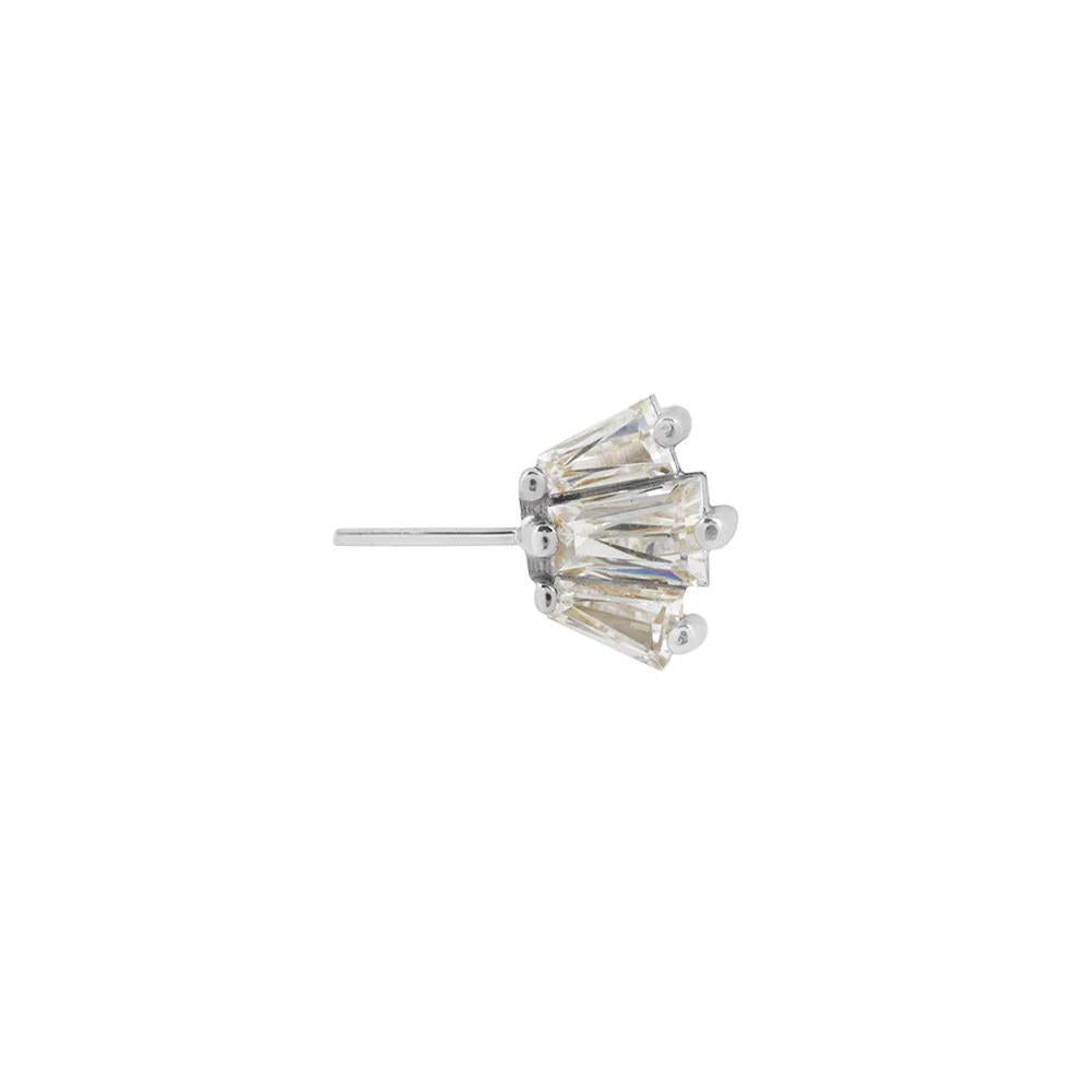 Buddha | 14k gold | Gemma Trios | Forward Facing Set | Swarovski Crystal CZ