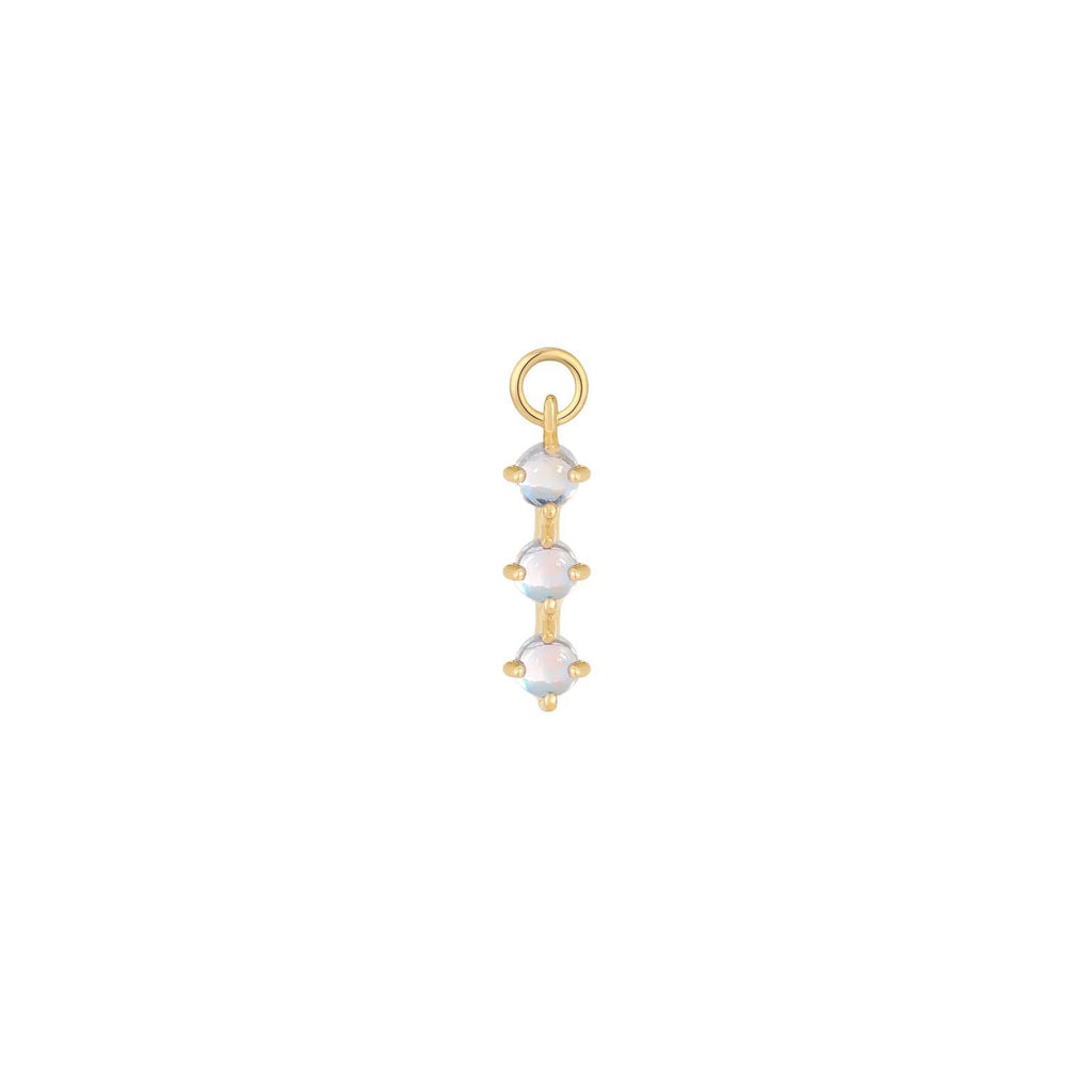 Buddha | 14k gold | XOXO Charm | Rainbow Moonstone
