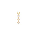 Buddha | 14k gold | XOXO Charm | Rainbow Moonstone