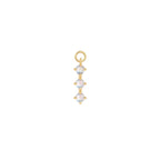 Buddha | 14k gold | XOXO Charm | Rainbow Moonstone