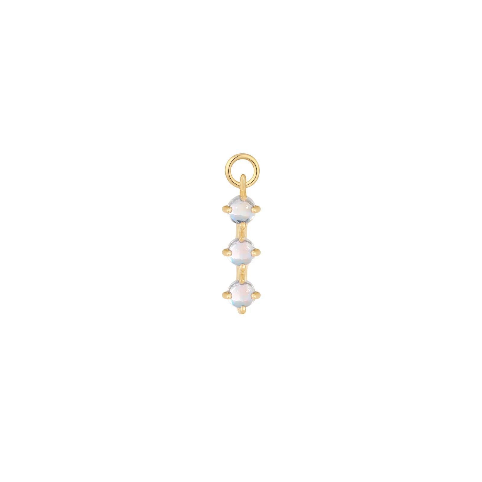 Buddha | 14k gold | XOXO Charm | Rainbow Moonstone