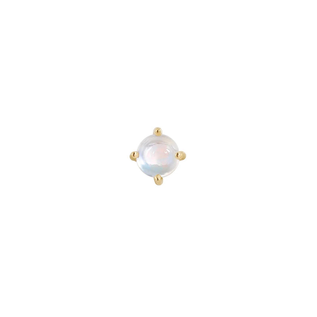 Buddha | 14k gold | Prong | Rainbow Moonstone