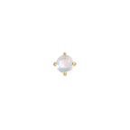 Buddha | 14k gold | Prong | Rainbow Moonstone