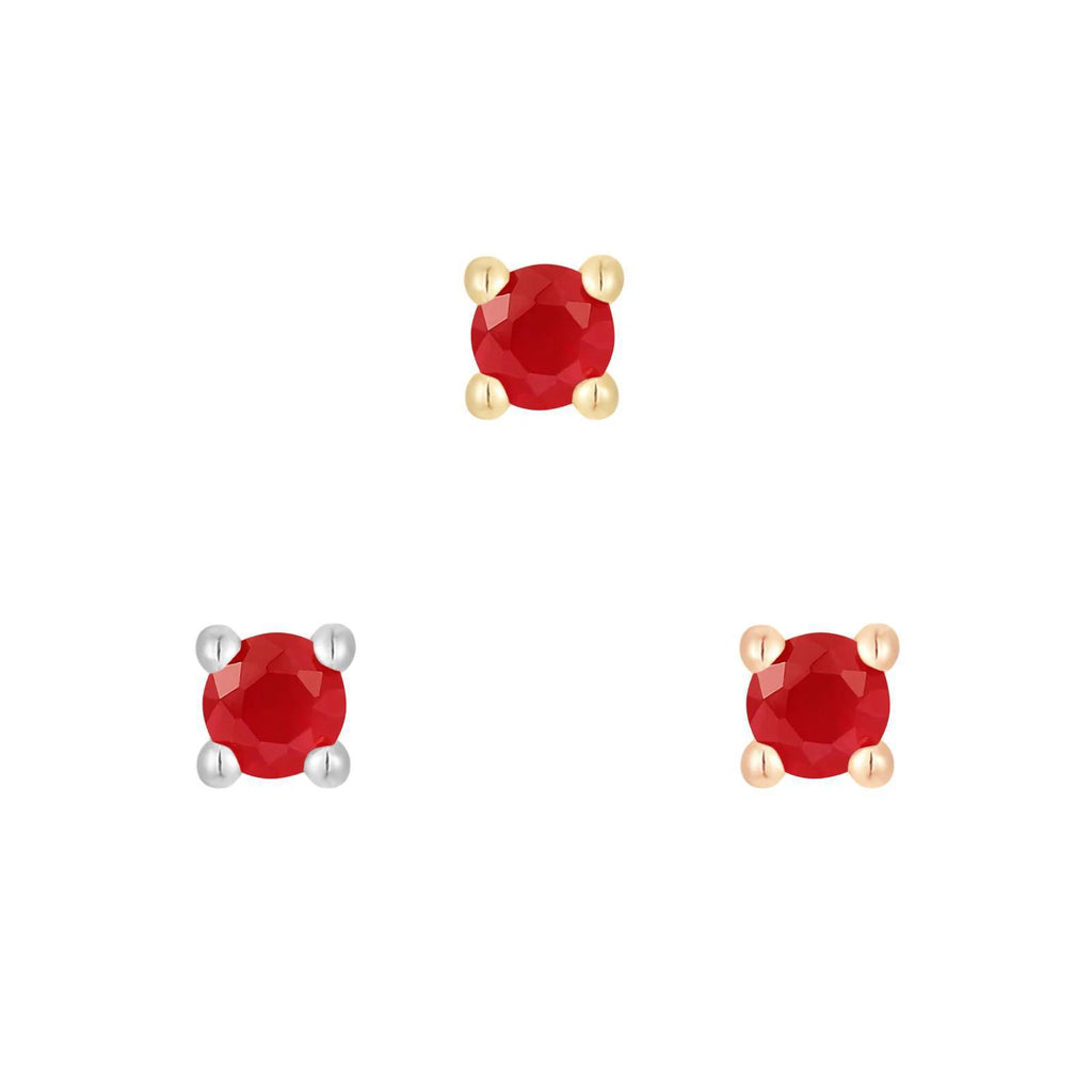 Buddha | 14k gold | Prong | Garnet