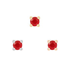 Buddha | 14k gold | Prong | Garnet