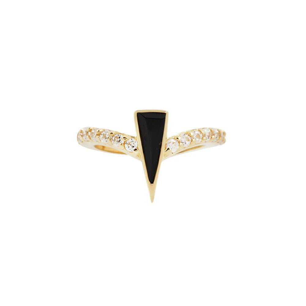 Buddha | 14k gold | Mikah | Black Spinel + CZ