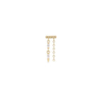 Buddha | 14k Gold | Double Vision Threadless End | Cubic Zirconia