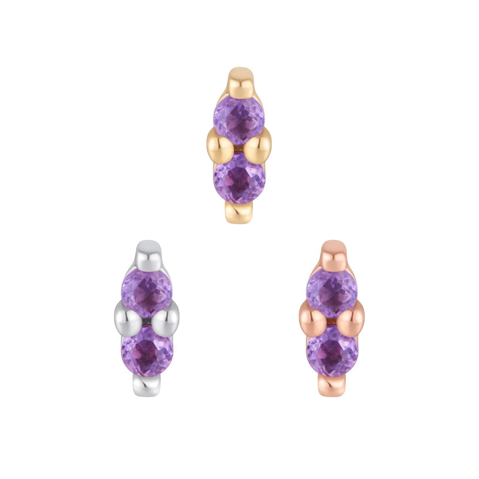 Buddha | 14k gold | Mishka 2 | Amethyst