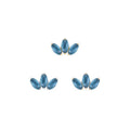 Buddha | 14k Gold | Moet Mini Threadless End | London Blue Topaz