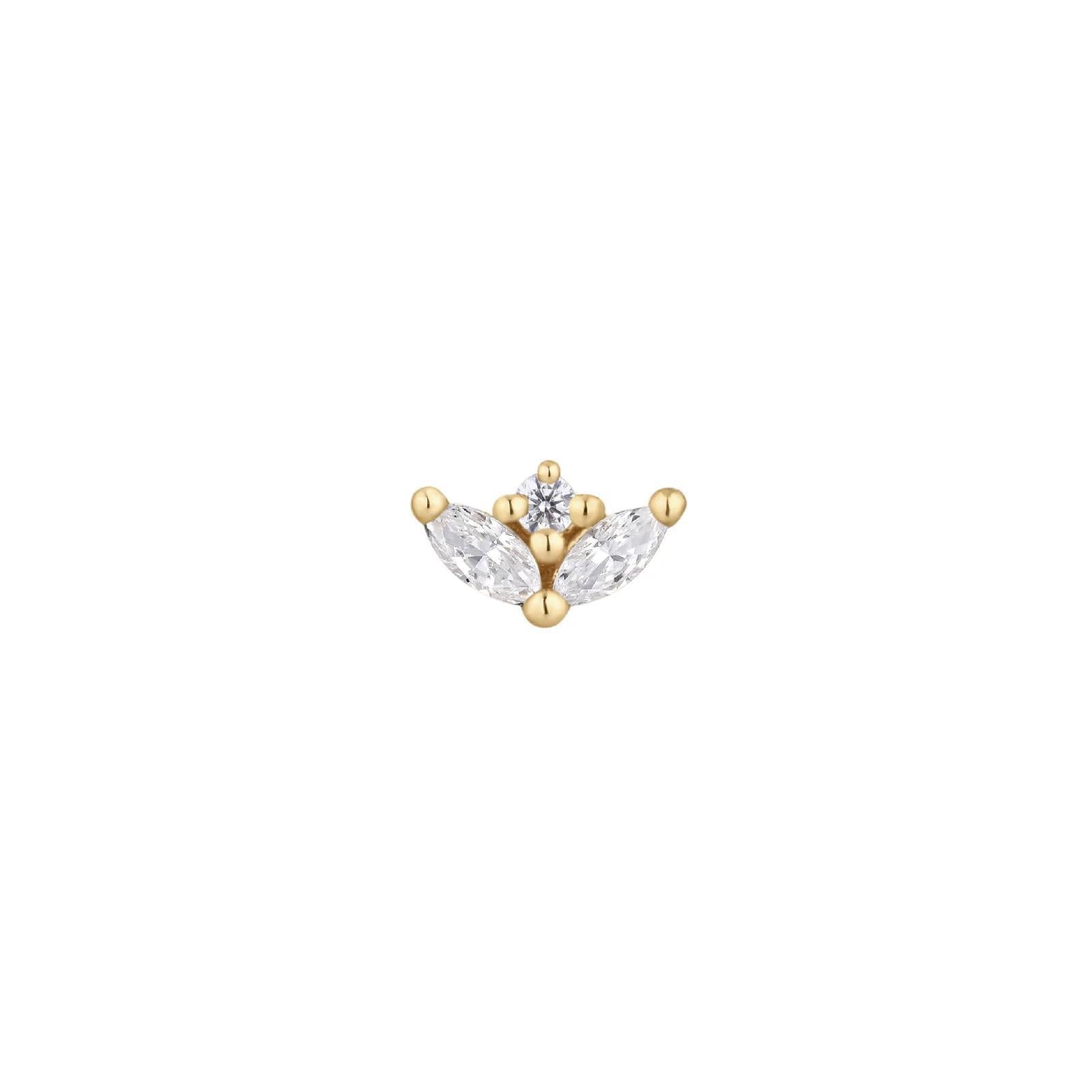 Buddha | 14k gold | Pur | Swarovski Crystal CZ