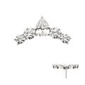 Invictus | 14k gold | Teardrop Cluster Arc | Clear CZ