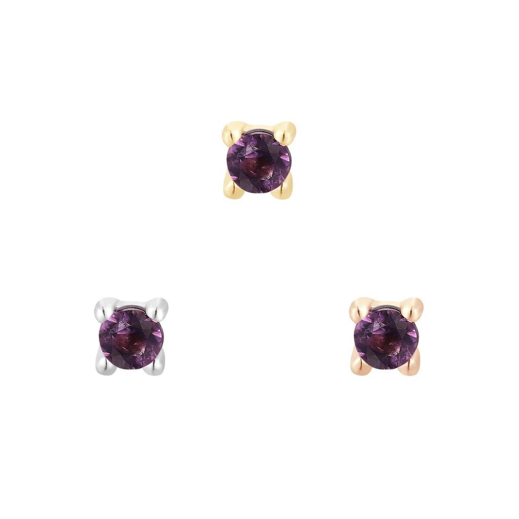 Buddha | 14k gold | Prong | Amethyst