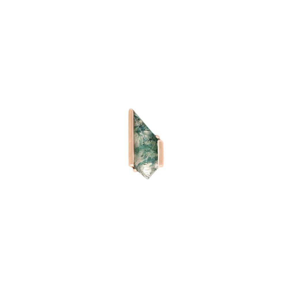 Buddha | 14k gold | Vinyl | Moss Agate