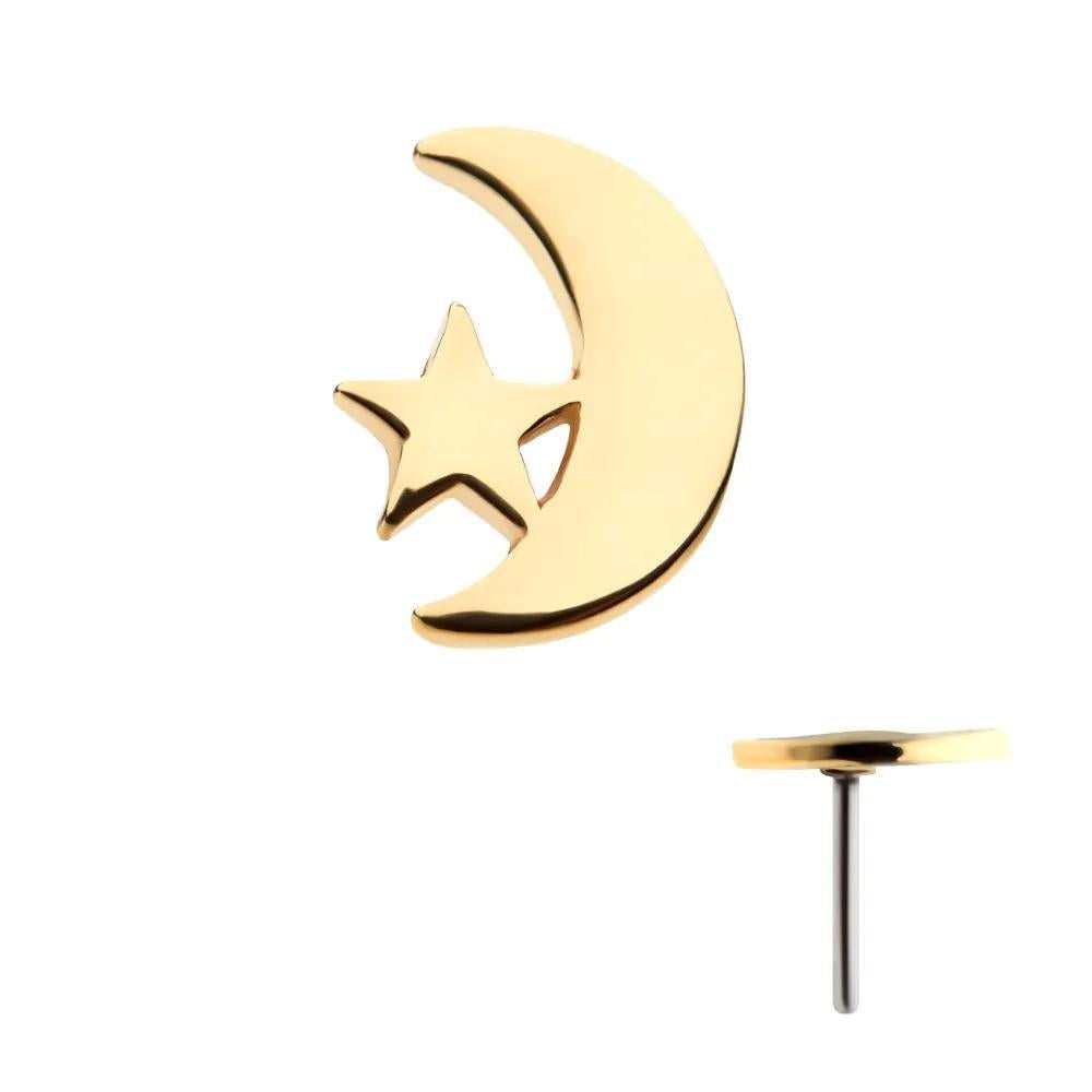 Invictus | 14k gold | Moon with Star
