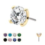 Invictus | 14k gold | Round Prong Set | CZ