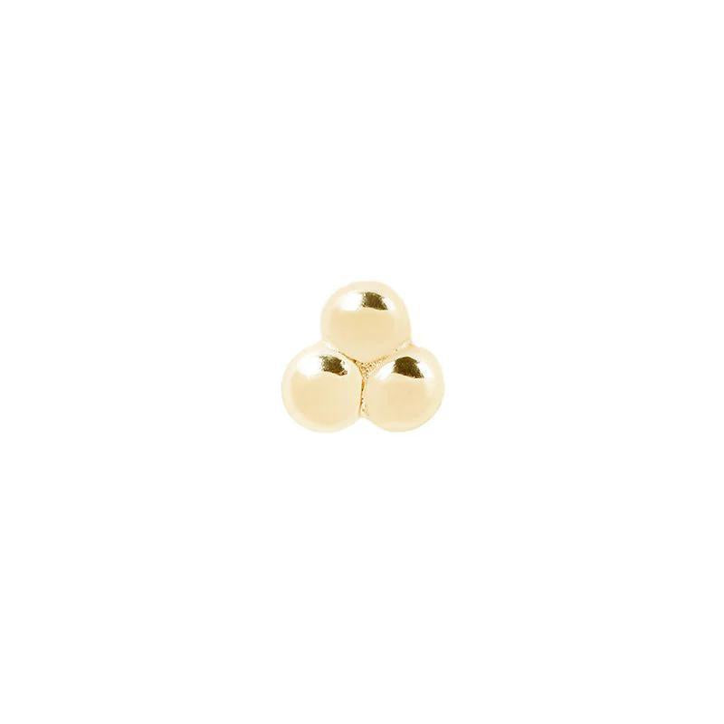 Buddha | 14k gold | 3 Bead Cluster