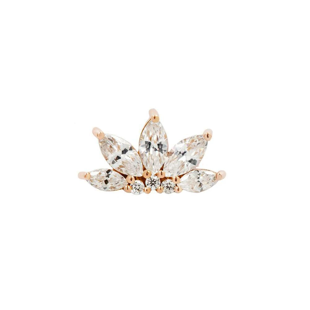 Buddha | 14k gold | Valentina | Clear CZ