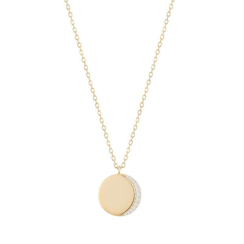 Buddha | 14k gold | RION x Buddha Luna Necklace | Diamond