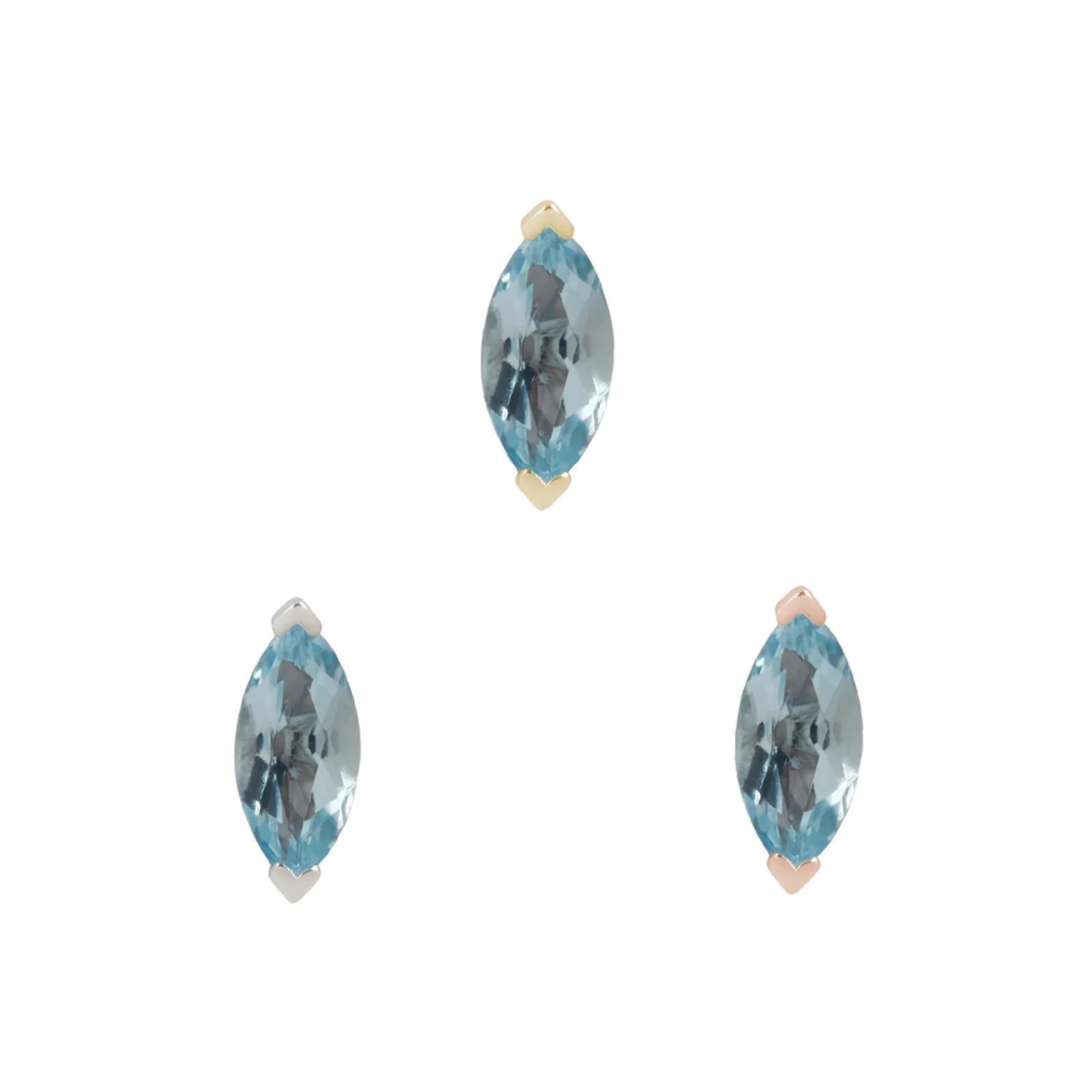 Buddha | 14k gold | Zuri | Sky Blue Topaz