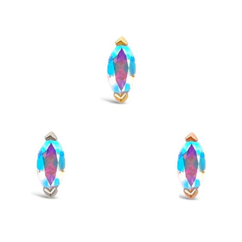Buddha | 14K gold | Zuri | Mercury Mist Topaz