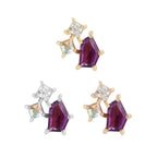 Buddha | 14k gold | Lyra | Amethyst + Mercury Mist Topaz + CZ
