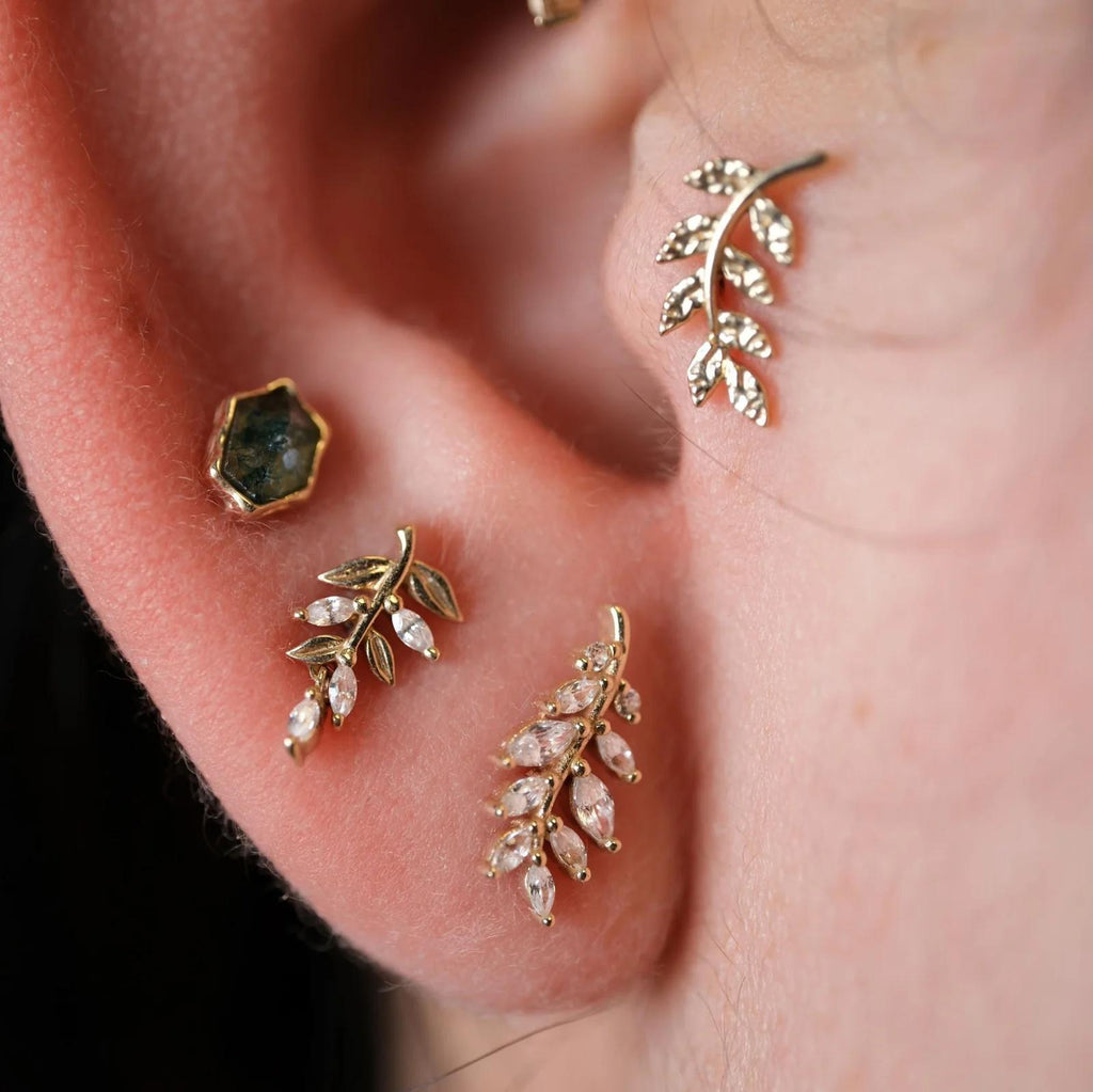 Buddha | 14k gold | Pump Up The Volume | Moss Agate
