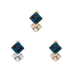 Buddha | 14k gold | Vivienne | London Blue Topaz + CZ