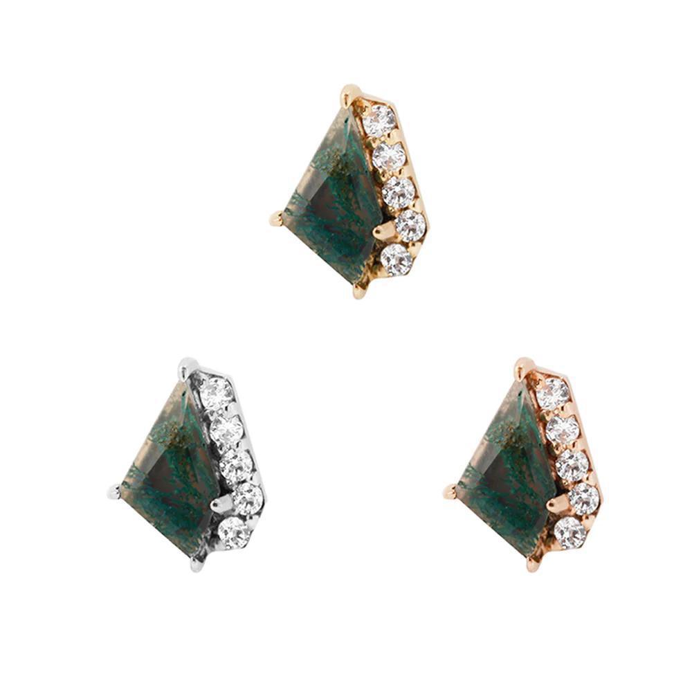 Buddha | 14k gold | Elevate | Moss Agate